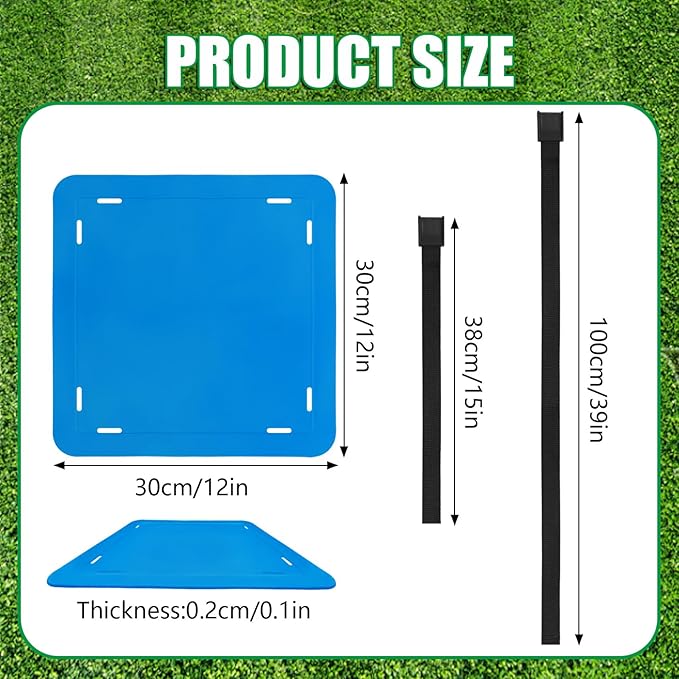 TOBWOLF 4PCS Soccer Goal Target, Soccer Goal Shooting Targets with Adjustable Extra-Long Strips, Targets for Goals Training Enhance Agility Speed for Lacrosse, Hockey, Baseball, Football