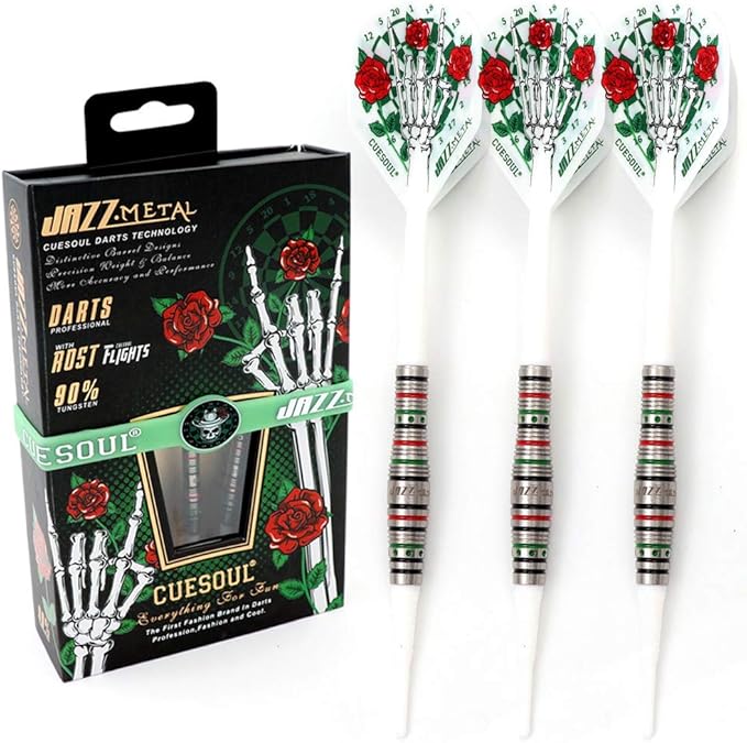 CUESOUL Soft Tip Darts Set Plastic Tip with Dart Case