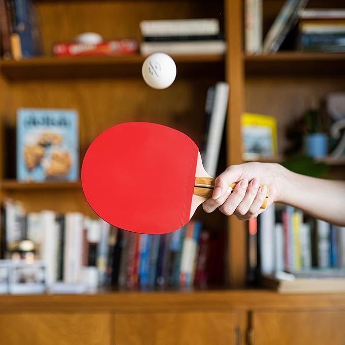PRO SPIN Ping Pong Paddles - High-Performance Set with Premium Table Tennis Rackets, 3-Star Ping Pong Balls, Compact Storage Case | Professional Quality Ping Pong Paddle Set | Indoor & Outdoor Games