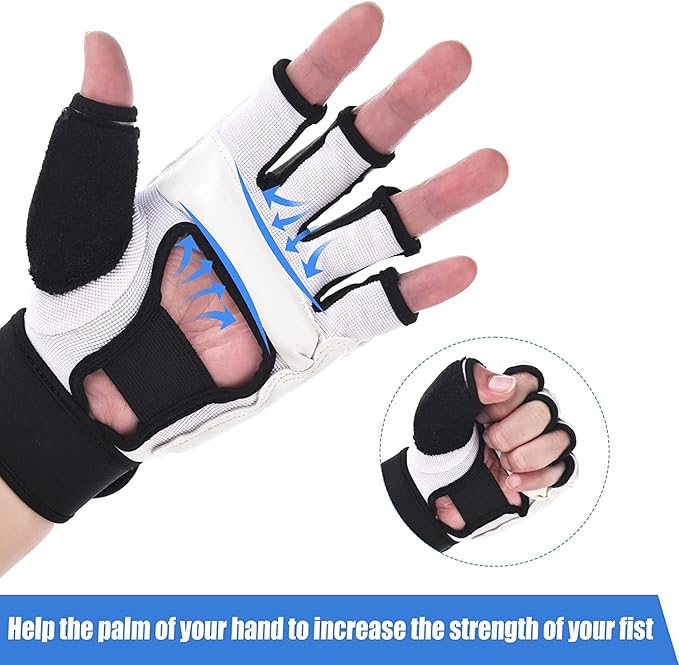 Kickboxing Sparring Gloves MMA Gloves Boxing Gloves for Men Women Kids Half Finger Punching Bag Gloves Fighting Gloves for Men Women Boxing Training