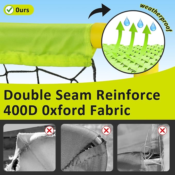 Eastgoing Portable Soccer Goal Set- Backyard Indoor Outdoor Mini Soccer Net with Net, Ball, and Pump.Youth Soccer Goal Sets for Kids