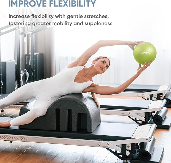 APEXUP Yoga & Pilates Ball - Anti Slip Heavy Duty Gym Ball for Fitness, Balance & Core Workout