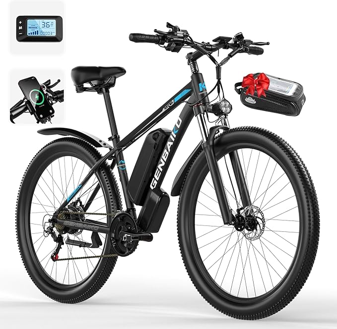 Electric Bike for Adults, 29" 1500W Peak Max 37MPH 921.6WH Electric Mountain Bike, 80 Miles Ebike 21-Speed Gears, IP7 Waterproof E Bicycle E Bike for Commuter