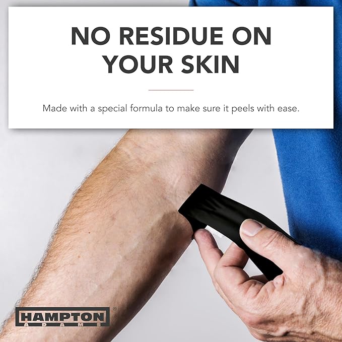 Hampton Adams | Official BJJ Partner | As Seen on Shark Tank | Medical Athletic Sports Tape (8-Pack, 45ft) | Easy Tear & No Sticky Residue | for Athletes, Trainers & First Aid Injury Wraps