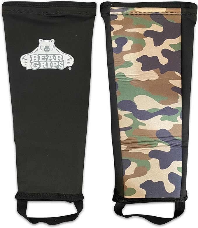 Bear Grips Deadlift Shin Guards - Breathable Gym Equipment Rope Climbing Shin Guard for Men and Women - Injury Prevention Calf Support Shin Guard Sleeves for Ultimate Shin Protection