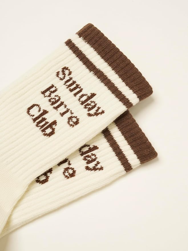 Crew Half Calf Grip Socks, Cutest Fruits Pilates Socks, Ruffle socks, Non-Slip, Barre Yoga Fitness