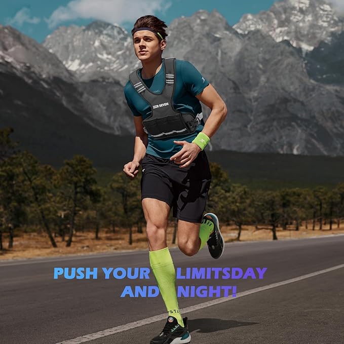 Weighted Vest for Women and Men, 4-10lbs/11-20lbs Adjustable Weighted Vest with 6 Iron Sand Weights, Running Vest for Strength Training, Workout, Running, Fitness, Weight Loss