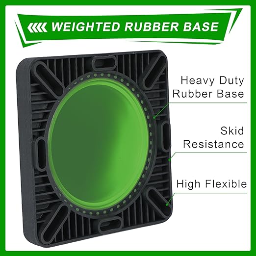 Traffic Safety Cone 18 Inches, with Reflex Collars of Parking Lots, Lane Road Traffic Control Construction Driving Safety Cone 12 Pack Green