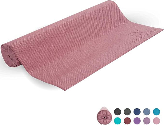 Everyday Yoga Deluxe Mat - 72"L x 24"W Non Slip Exercise Mat, Anti-Tear, 3-5mm Thickness for Yoga, Pilates & Floor Workouts