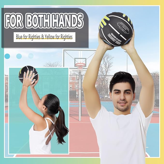 Basketball Training Equipment for Youth Size 6/5, Ball Shot Trainer with Hand Position