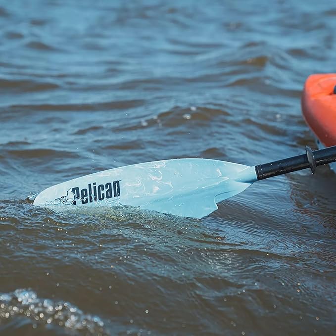 Pelican - Poseidon Paddle - Aluminum Shaft with Reinforced Fiberglass Blades - Lightweight, Adjustable Kayaks Paddles - Perfect for Kayaking Boating