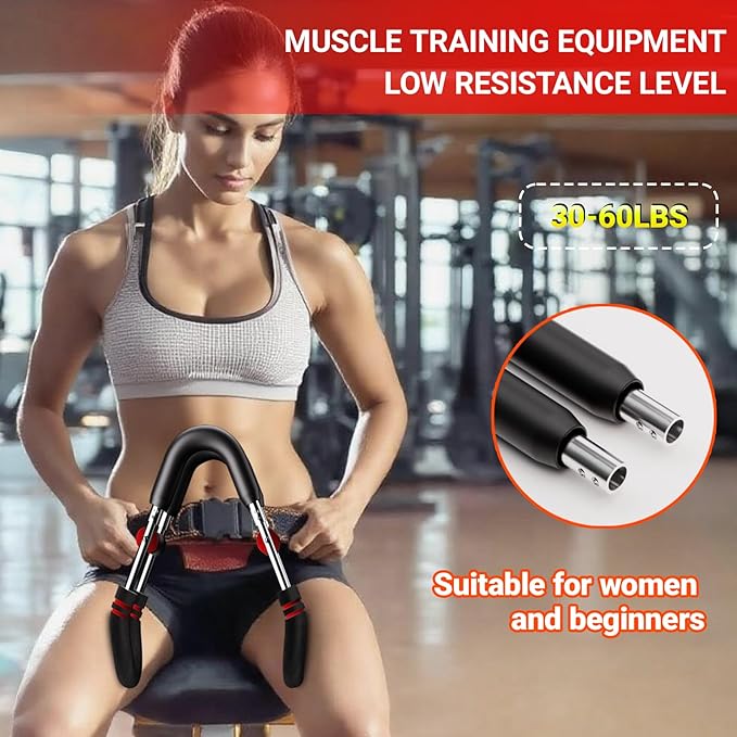 Twister Arm Trainer,30-120lb Adjustable Arm Chest Exerciser with 4 Resistance Springs for Men & Women,Detachable Power-Twist Home Fitness Equipment,Used to Enhance Upper Body Muscle Strength