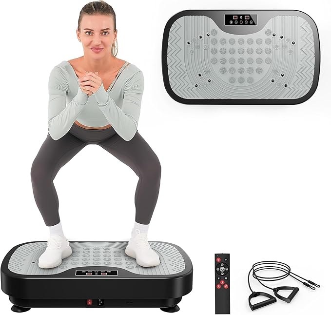 JOROTO Vibration Plate Exercise Machine, Vibration Platform Plate for Lymphatic Drainage & Weight Loss, Vibrating Plate Body Shaker Exercise Machine for Women Whole Body Workout