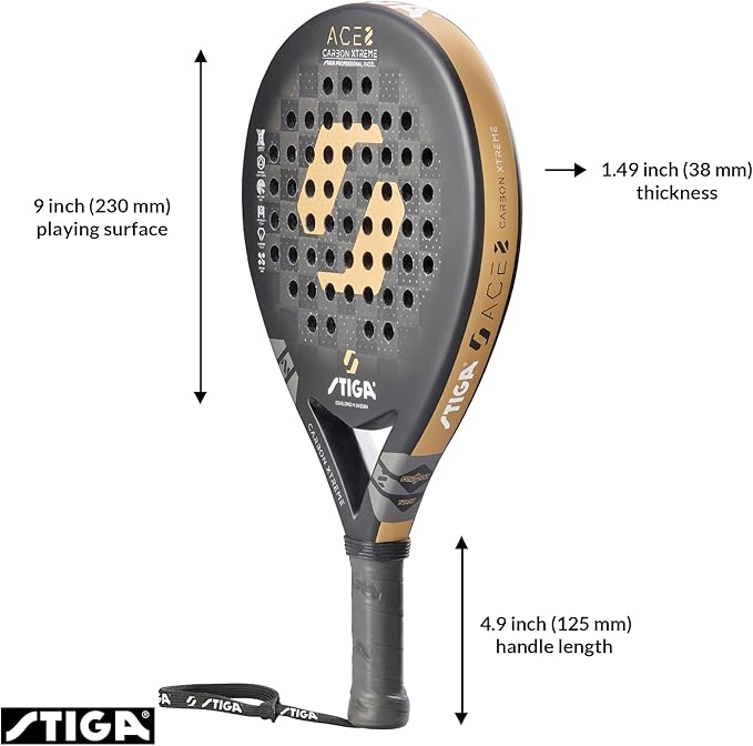 Stiga Padel Racket | Durable, Speed & Control - Paddle Ball Racquet for Maximum Performance - Competition Approved - Designed in Sweden