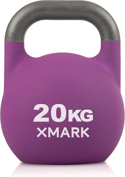 XMARK Kettlebells, Competition Kettle Bells for Strength Training, Squats, Deadlifts,Kettle Bell Swings, Exercise Equipment for Home and Gym - Available in Sizes From 8kg to 32kg