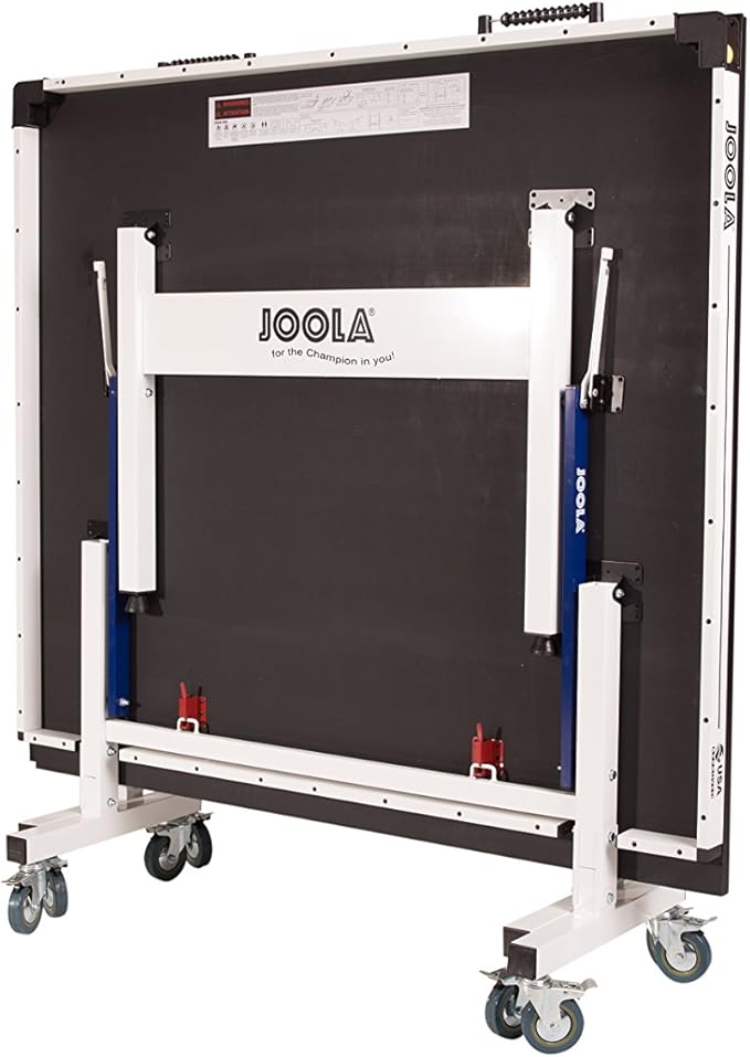 JOOLA Rally TL Professional MDF Indoor Ping Pong Table w/Quick Clamp Table Tennis Net & Post Set - 10 Minute Easy Assembly - Corner Ball Holders - Tournament Quality - Includes Playback Mode