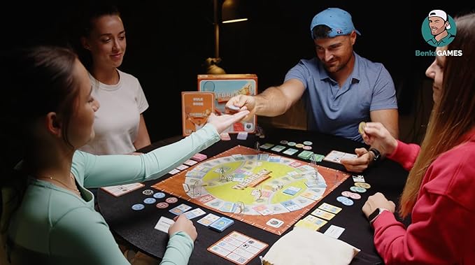 Tennis Board Game for Kids & Adults | 2 to 6 Players Family Fun | Indoor Tennis Themed Strategy Game