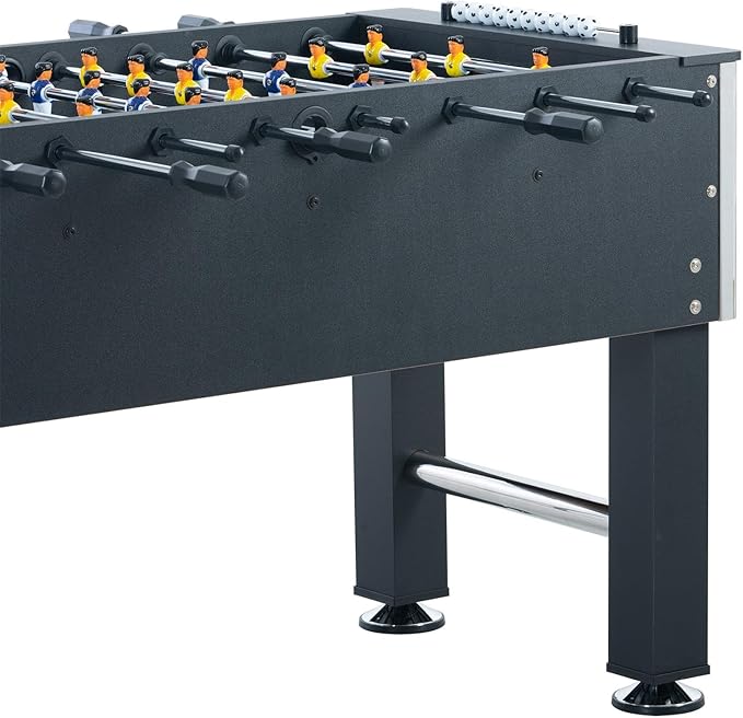 4ft/4.5ft Foosball Table and Balls Set for Adults and Kids, Soccer Game Table, Sturdy Football Table Arcade with Cup Holders & Heavy-Duty Legs, for Indoor or Outdoor