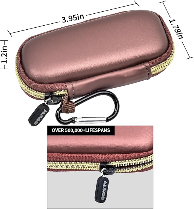 Heart Monitor Case Compatible with AliveCor Kardia Mobile ECG/for KardiaMobile 6L for Apple and Android Device - CASE ONLY (Brown)