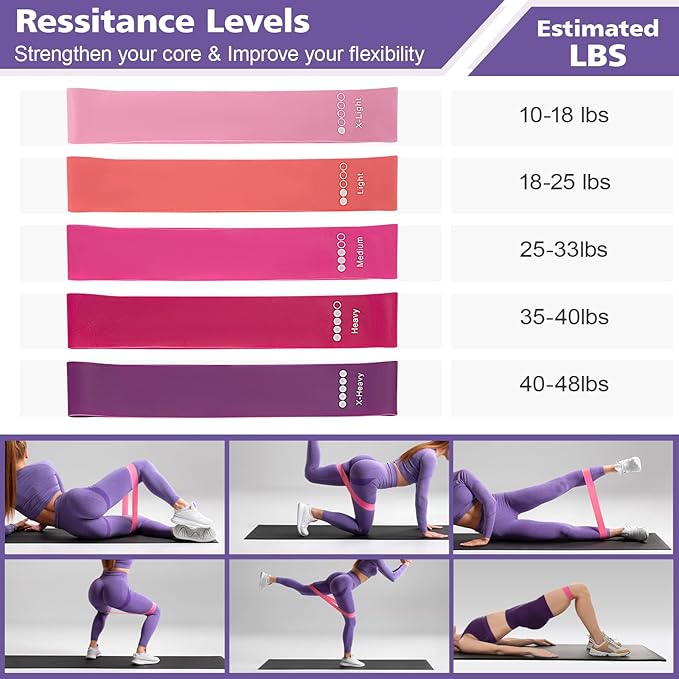 Ideal Swan Pilates Ring Essentials Kit for Women, Home Workout Equipment Set with 9.8” Ball, Resistance Bands, Accessories, Pilates Set for Legs Arms and Thighs(13 PCS)