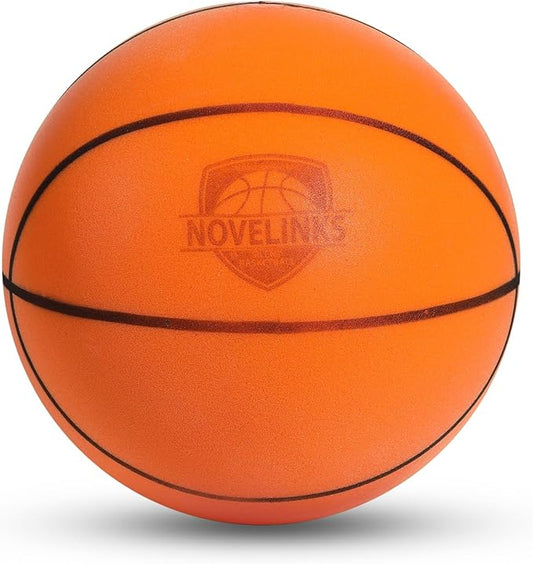 novelinks Silent Basketball Indoor Noiseless Basketball Higher Bounce Training Quiet Ball PU Foam Ball for Indoor Training and Activities