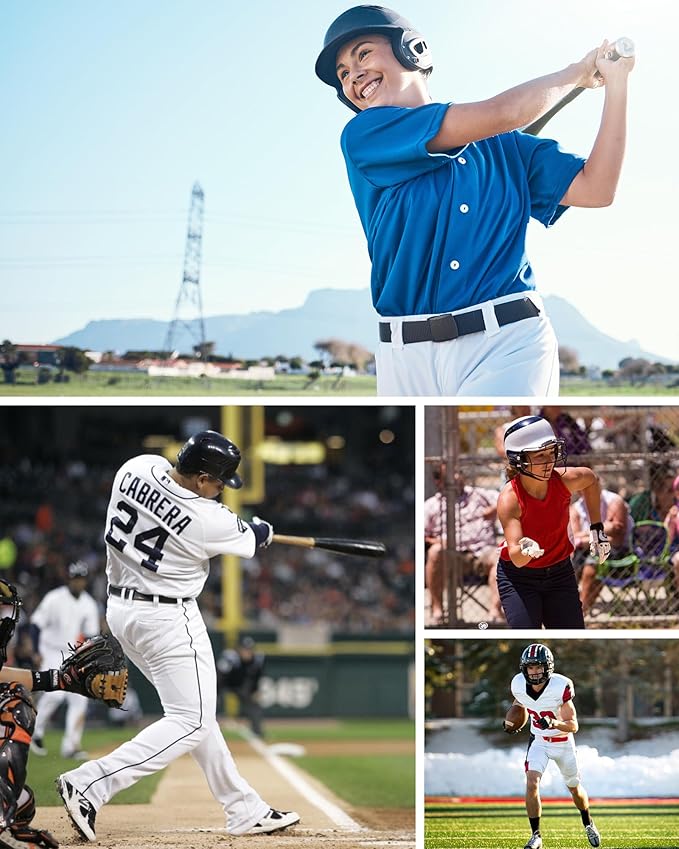 Stelle Baseball/Softball/Fastpitch Belt Girls Sports Elastic Adjustable Boys Uniform Belts Youth and Adult Sizes