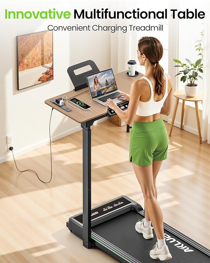 Walking Pad Treadmill, 330lbs Capacity, Compact Walking Pad, 2.5HP Desk Treadmills, 45dB Silent Operation, Foldable Treadmill with Remote Control, for Home Office