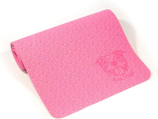 Koa Yoga Mat Essential TPE, Latex-free, Eco-friendly, Non-toxic, Non-slip, thick mat 6' x 2' x 8mm and a Donation to Charity