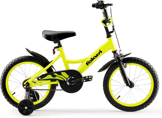 Kids Bike 14 16 18 Inch Bicycle for 3-9 Years Boys Girls Bike,Children's Bicycle with Bell Training Wheels, Multiple Colors
