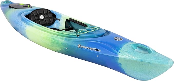 Perception Joyride 10 - Sit Inside Kayak for Adults and Kids - Recreational and Multi-Water Kayak with Selfie Slot - 10'
