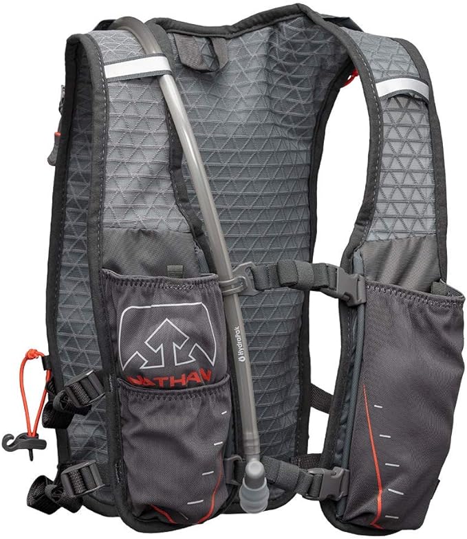 Nathan TrailMix 7L Running Vest for Men & Women, Hydration Vest w/ 2L Bladder Hydration Pack, Water Backpack for Hiking, Running, Walking, Marathon, Race
