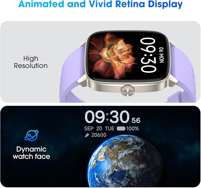 Pedometer Watch No APP/Phone Required, Waterproof Fitness Tracker Watch with Heart Rate Monitor, Large Screen with Pedometer, Sleep Tracking, Calories & Step Counter, Smart Watches for Women Men