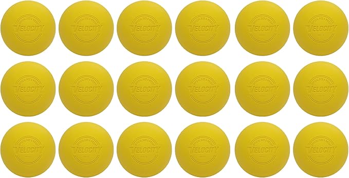Velocity Lacrosse Balls - 1, 2, 3, 6, 12, 18, 24, 36, 60 and 120 Packs - for Practice, Official NFHS and College Approved Size