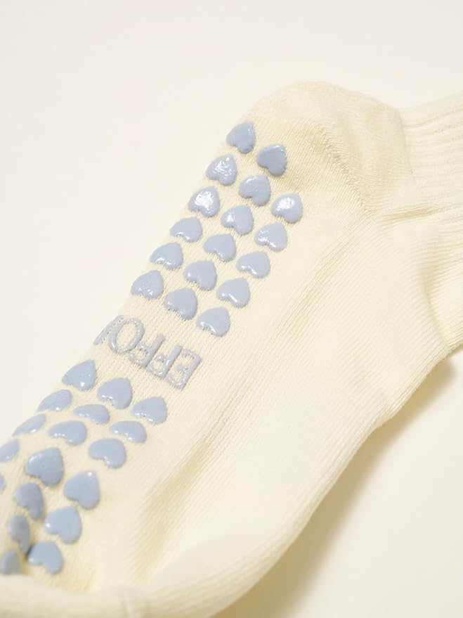 Crew Half Calf Grip Socks, Cutest Fruits Pilates Socks, Ruffle socks, Non-Slip, Barre Yoga Fitness