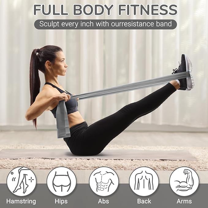 TOPZGLEEY Pilates Ring Set โ 14" Anti-Deformation Magic Circle with Padded Handles, Mini Ball, 5 Resistance Bands, Guide, Pilates Equipment for Home Workout