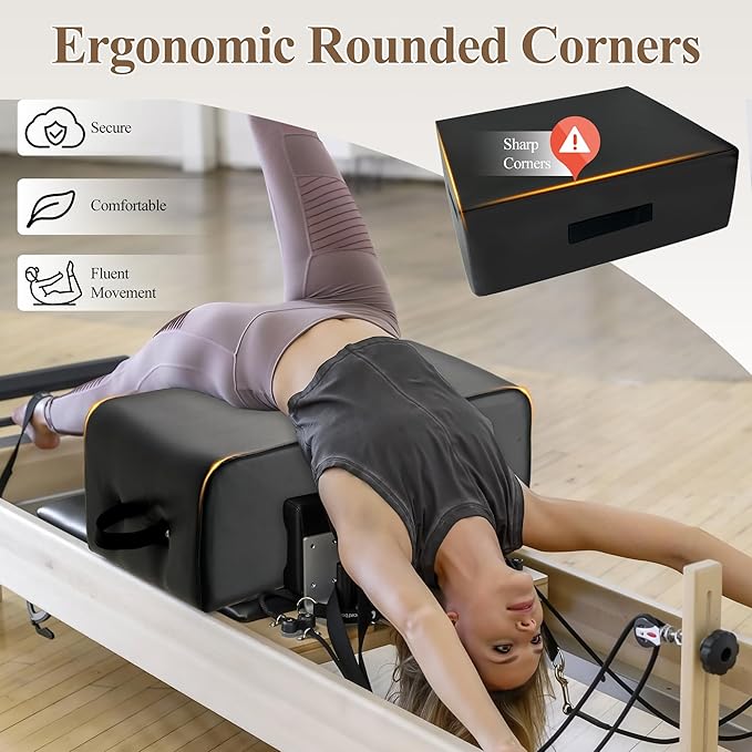 PAETA Pilates Box for Reformer, Pilates Reformer Accessories with Pilates Ring, for Core Training, Balance & Flexibility – Studio & Home Pilates Equipment
