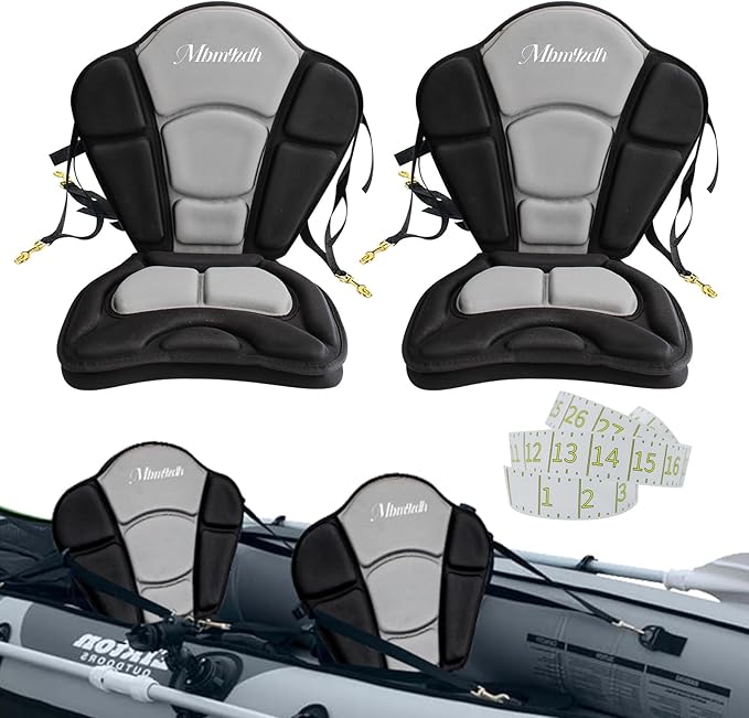 Thickened Kayak Seat,kayak seats with back supportโ Cushioned Canoe Backrest with Sit-On-Top Design, Padded Back Support for SUP Paddle Boards, Rafting, Fishing