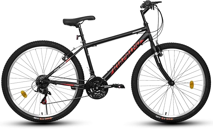 Mountain Bike 24 26 Inch, 21 Speeds Aluminum Frame/High-Carbon Steel Frame, Front Suspension Boys Girls Sport Bike, Adult Teens Bicycle for City Commuters, Summer Ride and Short Trip Camping