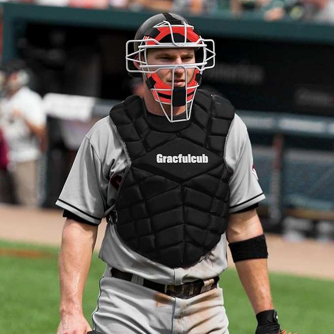 Baseball Catcher Mask Umpire Mask,Full-Face Protection Mask for Baseball,Lightweight Secure Fit Provides Maximum Protection and Comfort – Does Not Obstruct View