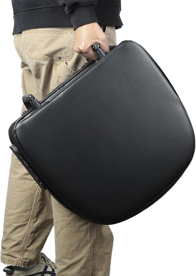 Folding Boat Seat Low Back Fishing Boat Seats with Caddy Organizer, Black/Red/Black