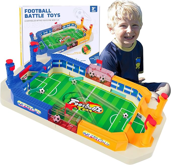 Kids' Mini Table Football Game: Football Board Toy, Suitable for Kids Aged 4,5,6,7,8~12 Years Old, Used for Birthday Parties, Family Gatherings. The Perfect Birthday Sports Gift for Boys and Girls.