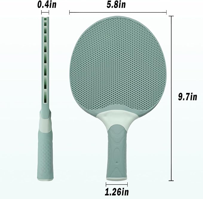 Senston Table Tennis Rackets Set, Professional Table Tennis Racket with 3 Balls, Composite Rubber Ping Pong Paddle Set