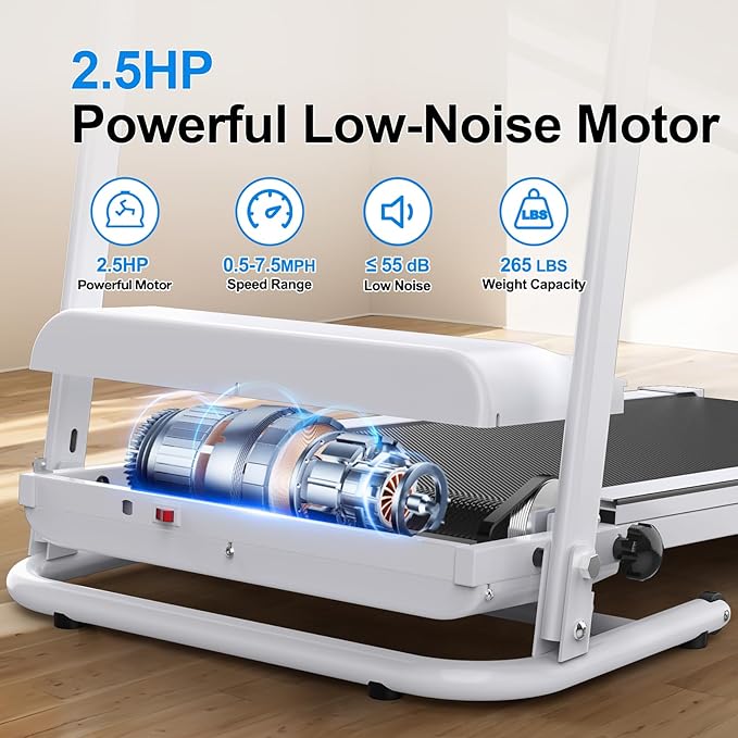 FYC Folding Treadmill for Home Portable Electric Treadmill Running Exercise Machine Compact Treadmills Foldable for Home Gym Fitness Workout Walking Jogging
