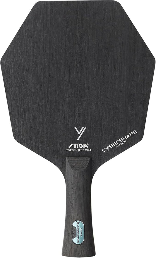 Stiga Cybershape Carbon CWT Table Tennis Blade with Custom Weight Technology I Superior Control, Enhanced Grip for Offensive Play