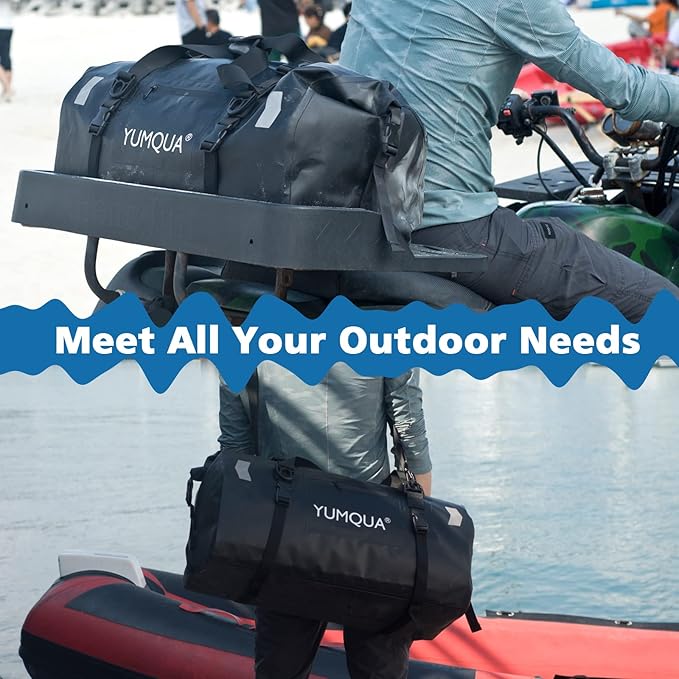 Waterproof Duffel Bag, Large Duffle Bag for Travel Heavy Duty Dry Bag with Durable Strap & Handle for Outdoor Motorcycle Boating Rafting Kayaking Paddleboarding