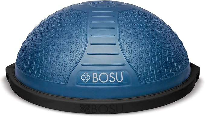 Bosu Half Ball Home Balance Exercise Trainer for Strength and Flexibility Workouts with Built to Last Burst Resistant Material and Hand Pump