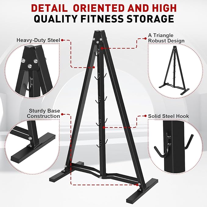 Lat Pulldown Attachments Rack - Home Gym Storage for Cable Machine Lat Pull Down Bar Gym Organizer