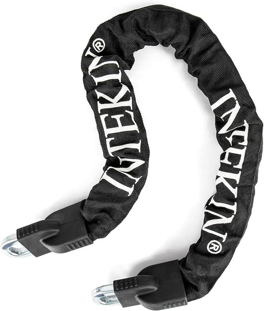 Heavy Duty Security Chain - Hardened Steel 3.3 ft x 3/8" Thick Square Bike Lock Chain for Bikes, Containers, Motorcycles, Trailers, ATV's