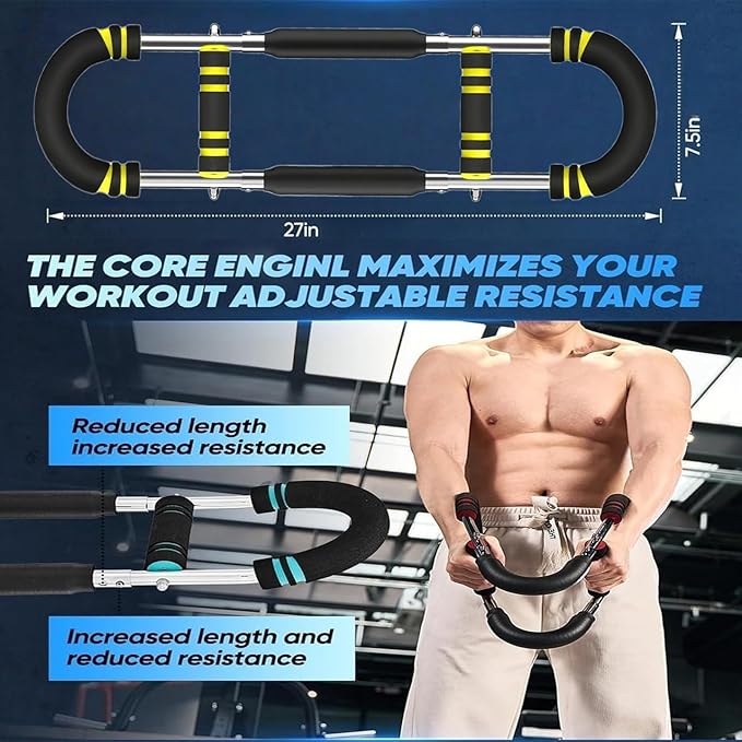 Twister Arm Trainer,Arm Trainer for Men, Adjustable Chest Workout Equipment,Chest Trainer, Shoulder Muscle Training,Wrist & Forearm Strengtheners, Portable Home Fitness Equipment