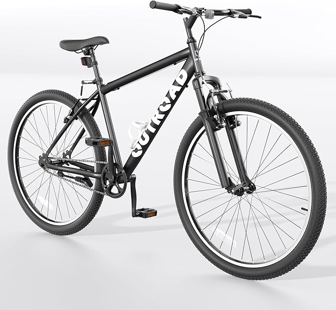 26 inch Mountain Bike with Lightweight Cycling Bicycles, Dual Disc/V Brake,Metal Frame Bicycle for Men and Women, Adult